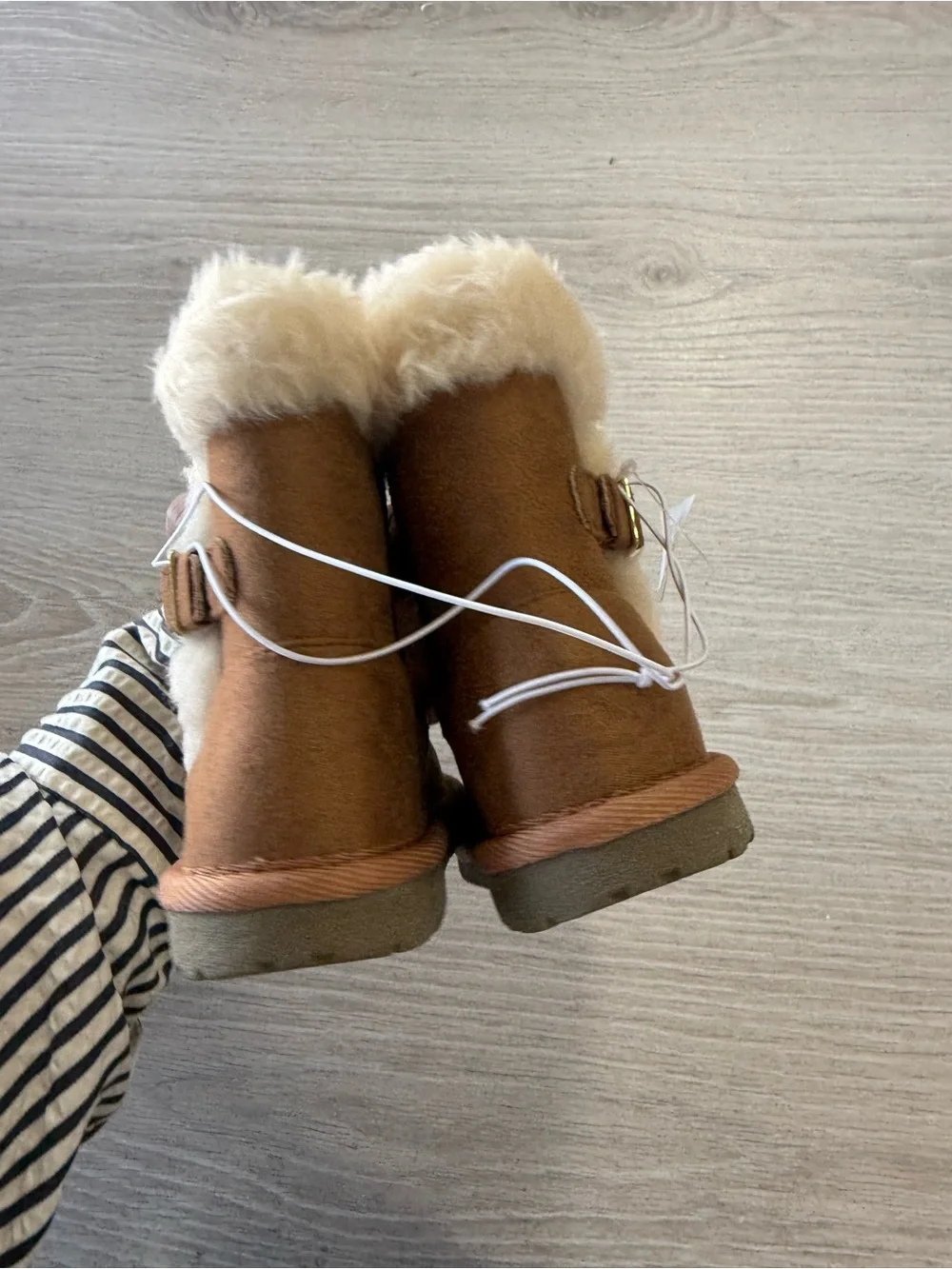 The Children's Place Brown Faux Fur Lined Girls' Boots